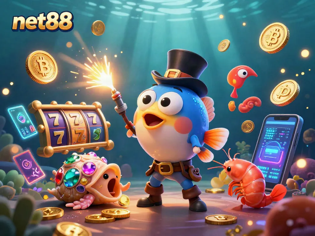 Net88 delights gamers with its vibrant underwater casino scene filled with riches and excitement!